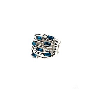 🆕Paparazzi Ring*💙*- Exceptional Edge Blue- Free Gift~